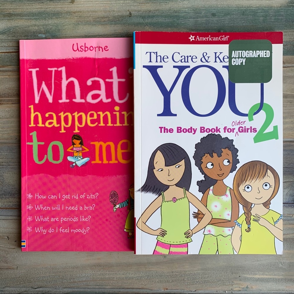 AMERICAN GIRL Growing Up & USBORNE What’s Happening to Me Books w Illustrations